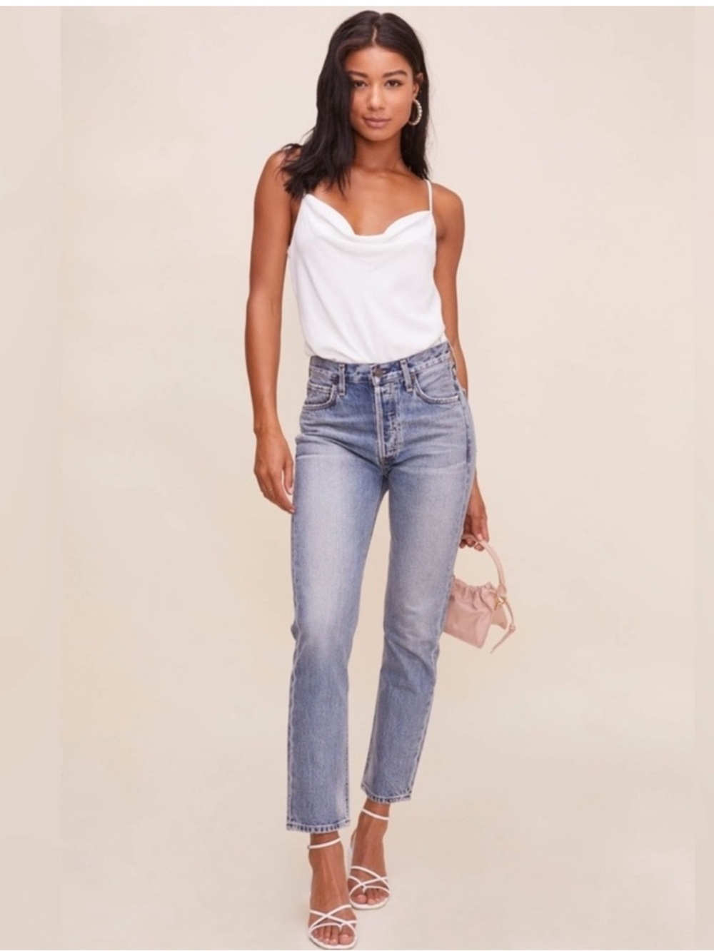 ASTR the Label Cowl Neck Bodysuit | White | Size Small - Picture 2 of 8